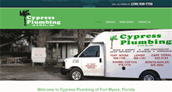 Desktop Screenshot of cypressplumbinginc.com